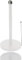 AAMEN Stainless Steel Toilet Roll Holder, Free Standing Toilet Paper Roll Stand, Rust Proof Toilet Roll Stand, Bathroom Accessories (White) (White Toilet Roll Holder)
