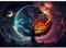 HEIBAGO Baum des Lebens Diamond Painting, 5D Mond Diamant Painting Bilder für Erwachsene Anfänger, Full Drill Diamond Art Landschaft Diamant Malerei für Home Dekor 30x40cm