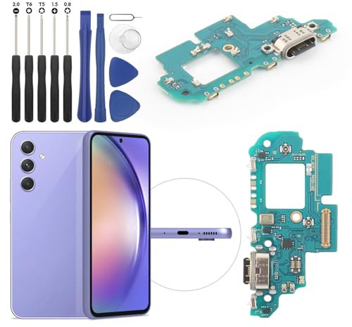 Dock Connector for Samsung Galaxy A54 5G Charging Port Flex Cable Replacement for Samsung Galaxy A54 5G A546U USB Charger Dock Board Connector with Tools (Black)