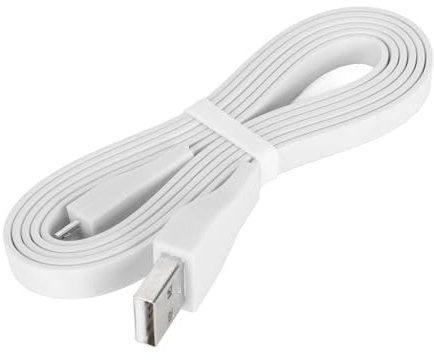 ASHATA Câble de Chargement USB de Remplacement pour UE Wonderboom, UE Boom Megaboom Mega Boom, Haut-parleur Bluetooth, Câble USB de Chargement pour PC, 4 Pieds (WHITE)