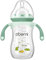 Oberni Babyflaschen Mit weighted Strohhalm, Babyflasche Anti Kolik für Neugeborene Ab 12 Monate, 270ml Milchflasche mit Silikon Sauger Größe 4, Griffs, Grün, 1 Stück