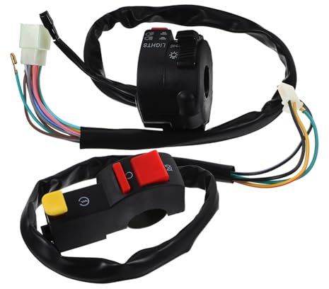 iplusmile 2 Piezas Accesorios para motos motoazadas motopico Manillar de motocicleta Accesorios para motocicletas Cambiar manillar para de cross accesorio de motocicleta cobre Black