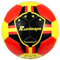 Runleaps Futsal-Ball, Größe 4, Futsal-Fußball für Indoor-Training, Spielen, Spiel (Rot, Schwarz, Gelb)