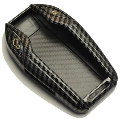 Kohlefaser-ABS-Auto-LED-Display-Schlüsselabdeckungsfall Kompatibel for BMW 5 7 Serie G11 G12 G30 G31 G32 I8 I12 I15 G01 X3 G02 X4 G05 X5 X7(Gold color)