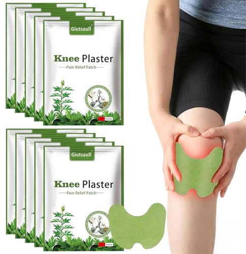 Pain Relief Patch, 120 Stück Schmerzlinderungspflaster, Kniepflaster, Wärmepflaster und Kniestütze für Knie, Pflaster zur Knie, Schmerzpflaster für Nacken, Rücken und Muskelkater