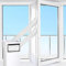 Tudaheuiy 300CM/400CM Sello de Ventana, Cubierta Aislante Universal Impermeable de Ventanas Kit Sellado Ventana Aire Acondicionado y Secadora Portátil, Fácil de Instalar (300CM)