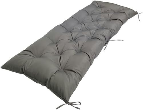 Weiches wasserdichtes Gartenliegestuhlkissen für 2-4-Sitzer, Terrassenliege, Hängemattenauflage mit Rückenlehne, für Schaukel und Sitzbank im Freien