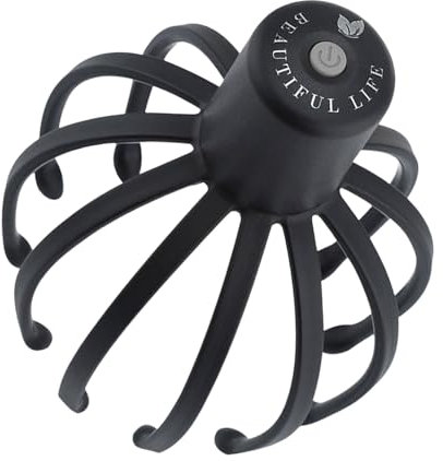 Massager del cuoio capelluto elettrico - dispositivo a spazzola per capelli impermeabili, strumento di rilassamento della testa ricaricabile | Setole di silicone vibria, massaggio per pulizia profonda