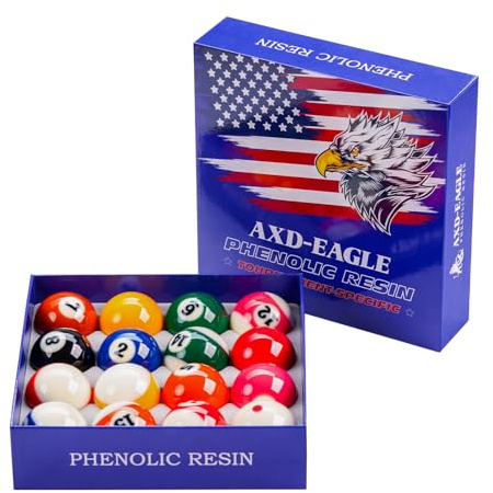 KONLLEN Billiard Balls Set, 2-1/4 Inch Phenolic Resin