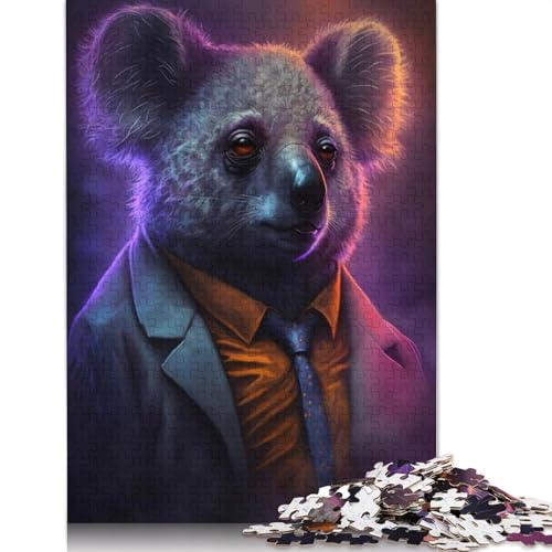 1000-teiliges Koala-Krimi-Puzzle für Erwachsene, Papppuzzle, Lernspiel, Heimdekoration, 38 x 26 cm / 1000 Teile