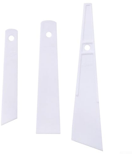 Lederkleber-Applikator-Werkzeuge mit ergonomischem Kunststoff-Dreieck-Design, 3er-Set für präzises Auftragen von Klebstoff beim Nähen, Restaurieren und Basteln von Lederprojekten