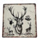 LB H&F Blechschild Blech Schild Hirsch REH Metall Weihnachten Weihnachtsdeko 30x30cm