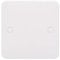 Schneider Electric Lisse White Moulded - Single Blank Plate, GGBL8010S, White
