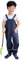 Gaga city Pantaloni Impermeabili Bambini Salopette Antipioggia Bimbo Pantaloni Pioggia Bambina con Bretelle Pantalone Impermeabile Bambino Blu scuro/98/104