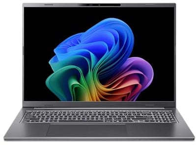 Acer Aspire 16 AI OLED | Copilot+ PC Laptop | Core Ultra 9 | 32GB/2TB | 16 WUXGA+ OLED 120Hz | Core Ultra 9 288V | 32GB RAM | 2TB SSD | Windows 11 Home | QWERTZ