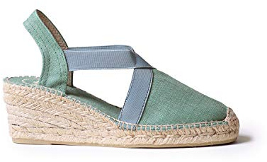 Toni Pons Damen-Espadrille aus Baumwolle - TER - Minze, 39 EU