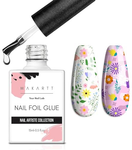 Makartt 15ml Colle Ongle Extra Forte Avec Pinceau Colle Ongle,Longue Tenue Faux Ongles Rapide Nail Adhésif Bond Coller ou Réparer des Ongles Artificiels Pour Pointes Acrylique Et Capsules Ongles Colle