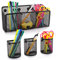 Jucoan 4er Set Stiftehalter Magnetisch Metall Magnetisch Marker Halter Whiteboard Stifthalter Metallkorb mit Starkem Magnet Büromaterial für Whiteboard Kühlschrank Spind Schreibtisch Schwarz