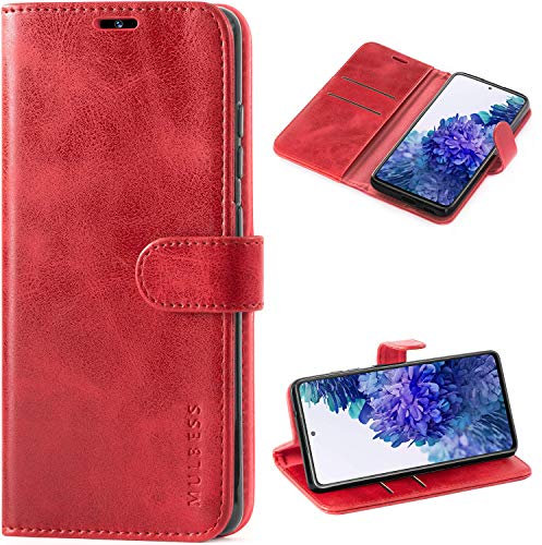Mulbess Cover per Samsung Galaxy S20 Fe, Custodia Samsung Galaxy S20 Fe Portafoglio, Flip Cover Libro per Samsung Galaxy S20 Fe 5G / S20 Lite in Pelle, Vino Rosso