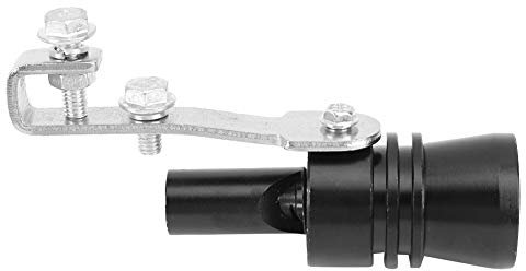 Kuuleyn Turbo Sound Whistle, 2 Couleurs en Alliage d'aluminium Turbo Sound Tail Throat Tuyau d'échappement sifflet TC-XL Fit pour Toutes Les modifications de Voiture(Balck) 15 * 6 * 3(cm) Décoratif