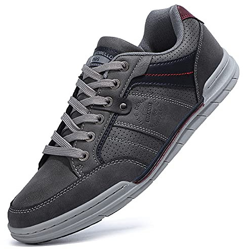 TARELO Sneaker Herren Freizeitschuhe Mode Schuhe Grau 43