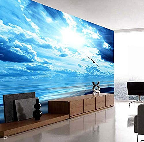 XHXI Crystal Silk Wallpaper 3D-Wandbilder Wallpaper Wall Papers Home Decor für Wohnzimmer Eagle in Blue Sky Animal fototapete 3d Tapete effekt Vlies wandbild Schlafzimmer-400cm×280cm