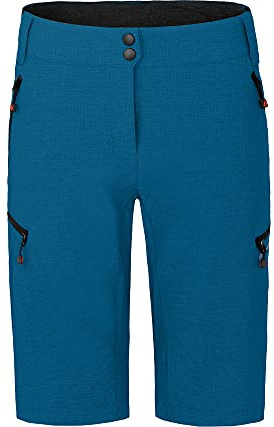 Bergson Vina Bermuda | Damen 2in1 Radshorts (mit gepolsterter Innenhose) - Funktionelle Damen 2in1 Radshorts in Bermuda-Länge, Normalgrößen, Supra Stretch 4-Wege-Stretch, inklusive gepolsterter & her