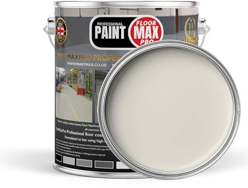 PaintMax Industrial PU150 Polyurethane Concrete Floor Paint Coating (Pure White, 20 Litre)