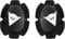Dainese - Pista Knee Slider, Rodillera de Poliuretano para Moto, Rodilleras para Moto, Contacto Uniforme con Pista y Asfalto, Deslizadera para Moto con Cierre de Velcro, Negro/Blanco