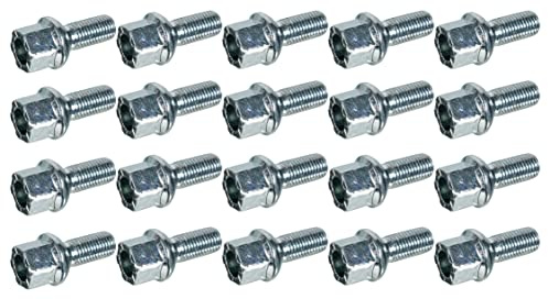 febi bilstein 06963 Radschrauben M12 x 1.5 Kugelbund, 20 Stück