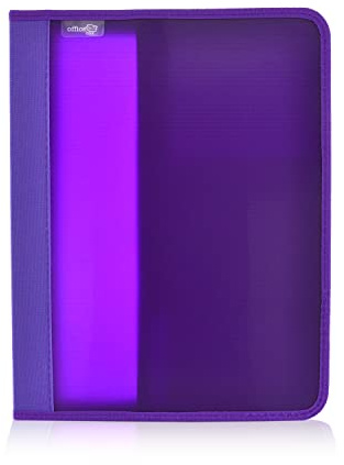Office Box Violett A4+ Ordner mit Reißverschluss und 4 Ringen + Taschen, Ref. 574-M