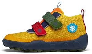 Affenzahn Übergangsschuh Knit Happy wasserdicht atmungsaktiv vegan mit Kaltfutter, Klettverschlüssen und Rutschfester Sohle Größe 21-32 Tukan - Bunt