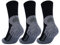 3 Paar Sportsocken Herren Damen Laufsocken Funktionssocken Wandersocken Stoßabfedernd 16101 WP (Grau 43-46)