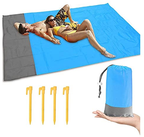 Schwimmen 200 * 140 cm wasserdichte Tasche Stranddecke Falten Camping Matte Matratze Tragbare Leichte Matte Outdoor Picknickmatte