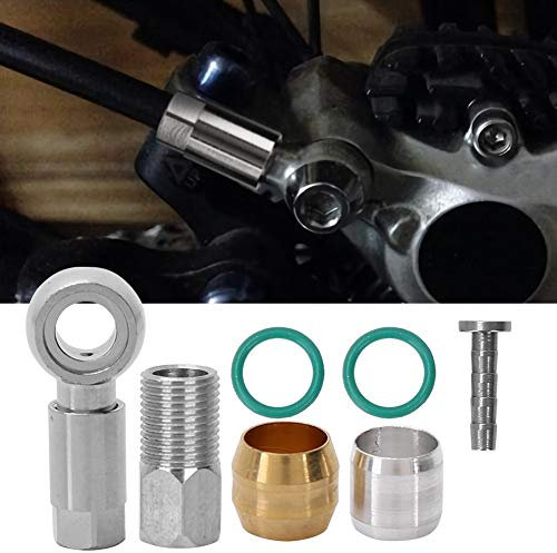 KIMISS Bremsschlauch-Set, Shimano-Hohlschraube, Kupfer-Olivenschlauch-Adapter, Fahrrad-Armaturen-Set für Bh90-Fahrräder