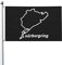 Nürburgring-Flagge, 90 x 150 cm, Außendekoration, Banner, Hofflagge mit Ösen