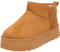 Palado Boots Damen Zembra - gefütterte Winterschuhe mit Kunstfell - warme und modische Stiefeletten für Damen - rutschfeste Plateau-Sohle für Herbst & Winter Braun UK5,5 - EU38