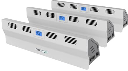 SmartAir BOOST 3pk - Portable Radiator Fan - Cordless, Rechargeable & Automatic – Intelligent Sensor - Improve Heat Distribution & Circulation - Compact Heat Booster - Reduce Energy Wastage