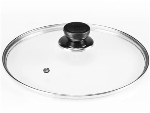 Tapa cristal o acero para sarten de todas las medidas, tapa de olla, tapa de sartén,tapa redonda. (Tapa cristal, 30cm)