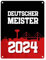 Leverkusen Metallschild in 15x20 cm mit Spruch Deutscher Meister 2024 Ideal für Leverkusen-Fans Feier der Fußball-Liga Meisterschaft NRW Meisterschale Souvenir