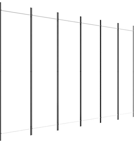 PIXZSSI 6-TLG. Raumteiler Indoor Weiß 300x200 cm Stoff Klappdesign Multifunktional Trennwand Wohnzimmer Paravent Dekorative Sichtschutz Schlafzimmer Hintergrundwand Privaten Ankleidebereich