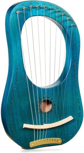 Leier Harfe 10 Metall String Lyra Harfe Mit Tuning-Schraubenschlüssel Für Erwachsene Kinder Und Anfänger,Musikliebhaber