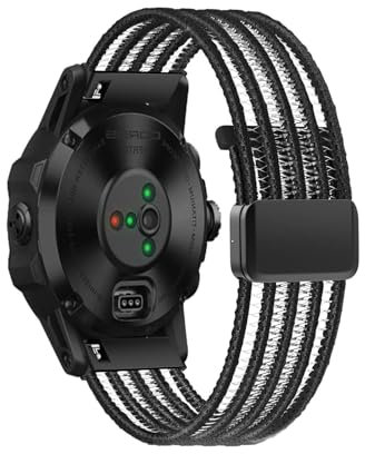 DINGK Armband für Coros VERTIX 2 Uhrenarmband Geflochtenes Nylon Verschleißfest Atmungsaktives Outdoor Sport Ersatzarmband Armband Kompatibel mit Coros VERTIX 2 (G)