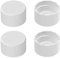 Mycket Lot de 4 bouchons de bouteille d'eau gazeuse compatibles avec la plupart des bouteilles de machine à soda (blanc)