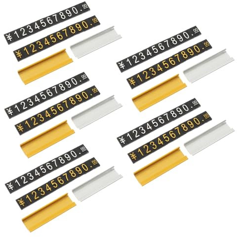 HONMEET 10St Preisschild aus Aluminiumlegierung Preisschildwürfel selbstklebende Aufkleber preisschilder Preisanzeige Einkaufszentrum Lieferungen selbstklebendes Preisschild ABS-Kunststoff