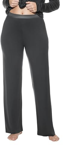 Mey Damen Lange Pyjamahose Modal Serie Pure Chic | Legere Passform, Gerades Bein, Satinbund, Fließende Qualität, Natürliches Tragegefühl, Gr. XS-XXL