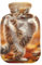 Happy Cat Wärmflasche mit weichem Bezug, Hand- und Fußwärmer, Wärmbeutel zur Linderung von Nacken- und Schulterschmerzen, 1 Liter