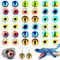 JSRQT DIY Doll Eyes Glass Glitter Glass Dragon Eye Glass Eyes for Crafts Realistic Colourful Doll Making DIY Craft 20PCS Glass Cabochons Dragon Eyes for Jewelry Bezel Setting Crafting Making Soft Toys