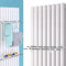 Double Towel Rail, Radiator Towel Rail, Stainless Steel Bathroom Towel Holder Tack, Double Pole Radiator Towel Rail With 6 Hooks(40cm)