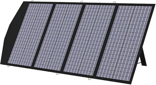 ALLPOWERS SP029 Panel solar plegable 140W para portátil | teléfono móvil, impermeable IP65 con 5 salidas, para generador solar, banco de energía, batería de coche 12V